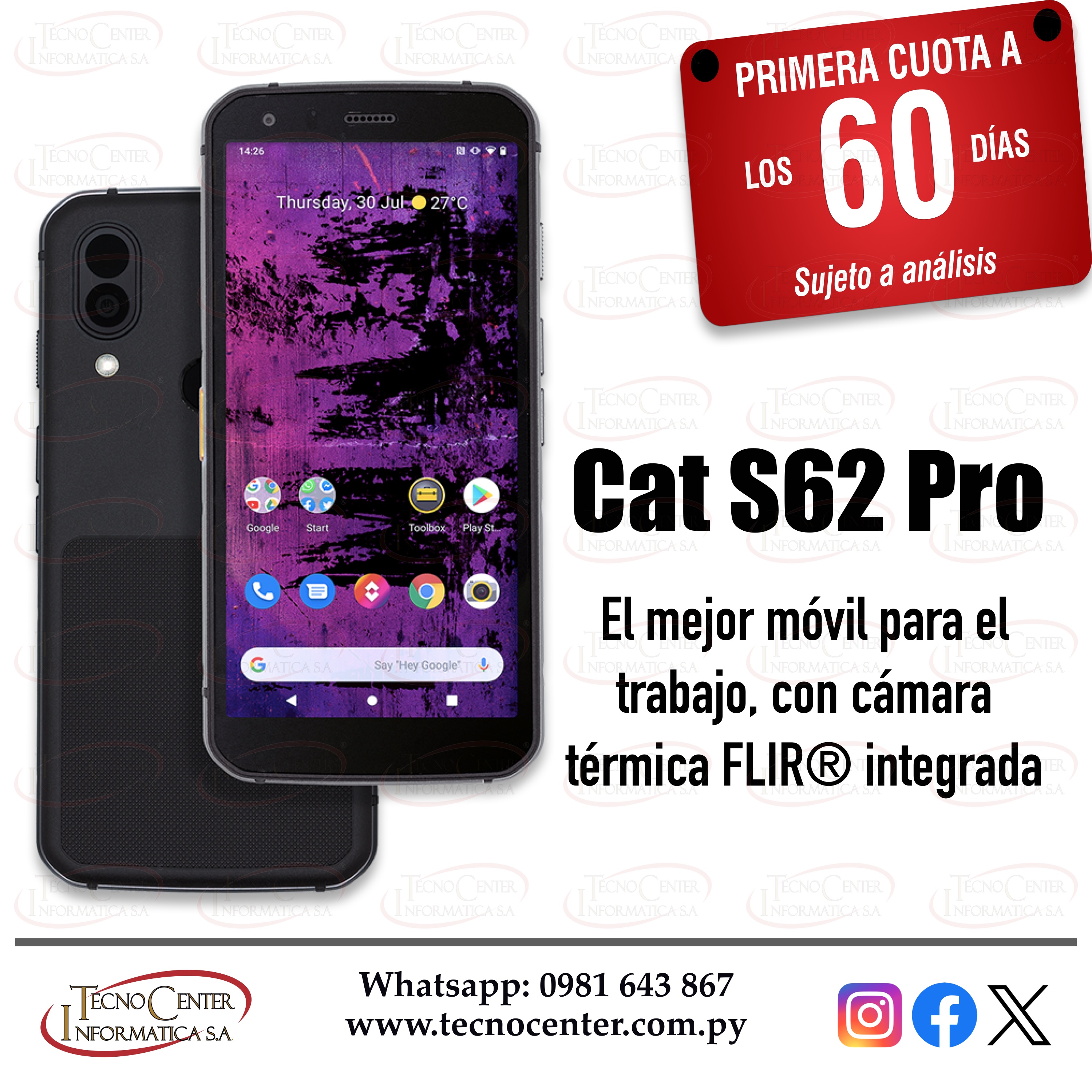 Cat S62 Pro Dual 128 GB